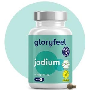Jodium uit biologische kelp - 225µg jodium hoge dosis - 365 tabletten - gecertificeerde biologische kwaliteit - 100% natuurlijk jodium uit bruine algen - schildklierfunctie + hormonen - veganistisch