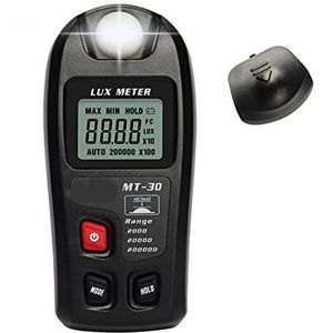 Digitale lichtmeter, Fotometer Tester Environmental Test Light Meter 0~200.000lux Range Pocket Design Light Meter Digitale Handheld Ambient Temperatuurmeter, voor LED-lampen en plantenmeter