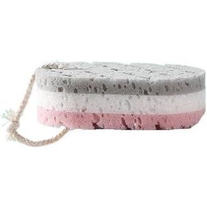 Badsponzen for volwassenen, badspons, mesh poef badspons, schuim Loofah spons (Size : Grey)