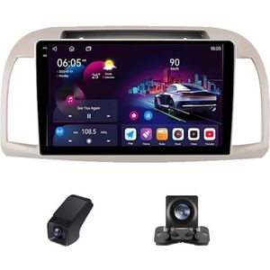 Android 14 2Din Autoradio geldt voor Nissan March 3 K12 2002-2010 Ingebouwd CarPlay/Android auto/DSP-processor/GPS-navigatie/FM RDS-radio-Bluetooth 9 Duim Touch screen/Stuurbediening(C20Plus)