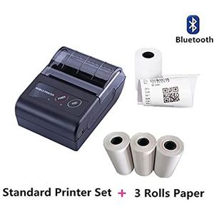 Handbediende slimme inkjetprinter, Draadloze Draagbare Bluetooth-ontvangstprinter 58mm 2 ""Bluetooth Thermal Printers Label Maker for winkels Mini Bill Printer Supplies voor Code Date Label-industrie(A