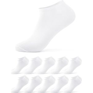 Occulto - Alex - Heren Sneaker Sokken - Wit - Pak van 10