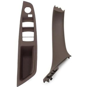 Voor F10 F11 F18 520 523 525 528 2010 2011-2017 Lhd Auto Innerlijke Passagiersdeur Panel Handvat Pull Trim Cover LIANGYIMEI(LHD Moka 2pcs)