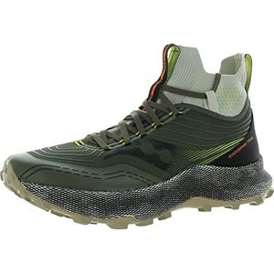 Saucony Heren Endorphin Trail Mid Runshield schoenen, olive-black, Us 10.5