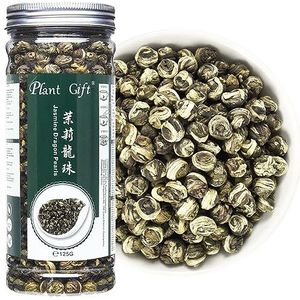 PlantGift Jasmine Dragon Pearls 130G/4.58oz 龙珠茶 Groene thee los blad, jasmijnparels thee Dragon Ball, beste jasmijnthee, oolongthee