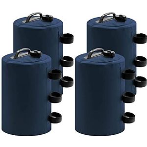 Qwertfeet 4 Stks Luifel Watergewichten, 10L Tent Water Gewichten Zware Luifel Gewichten Tenten Legging Accessoires (Blauw)