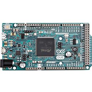 Arduino Due with Headers [A000062] - Krachtige ARM Cortex-M3 ontwikkelingskaart met 54 digitale I/O, 12 analoge ingangen, 84 MHz klok, ideaal voor complexe projecten en prototyping in elektronica