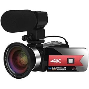 Videocamera Vlogcamera Recorder 4K-camcorder Live streaming Webcam 56MP digitale camera's for fotografie Nachtzicht Vlog-videorecorder(No SD Card,NA-U800-LT)