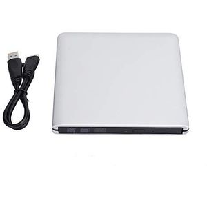 Externe USB 3.0-drive, externe high-speed dvd/cd-rw-drives, externe USB 3.0 aluminium cd/dvd-brander, externe optische drive voor ME / 2000 / XP / / / / OS (zilver)