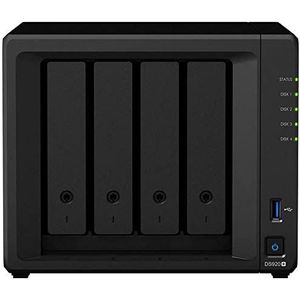 Synology DS920+ 4-bay Desktop NAS-oplossing, geïnstalleerd met 4 x 8TB Synology HAT5300-schijven