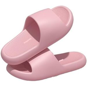 Non-slip Bathroom Slippers,Soft Slippers,Indoor And Outdoor Platform Pool Slippers Shower Slippers (Color : Pink, Size : 37-38)