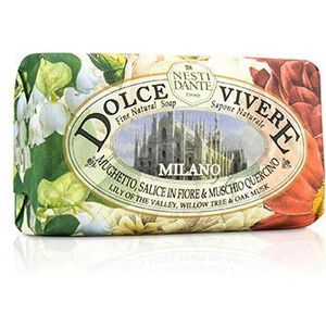 Nesti Dante Dolce Vivere Fine Natural Soap - Milano - Lily Of The Valley Willow Tree & Oak Musk 250 g / 8.8oz