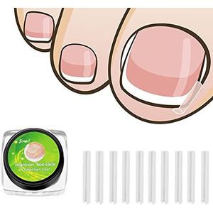 Ingegroeide teennagel corrector strips, 50 stuks teennagel stijltang strip, gebogen teennagels correctie patches nagel ondersteuning afstandhouder buis, professionele ingegroeide teennagel pedicure tools voor mannen vrouwen voetverzorging