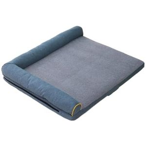 Kalmerend Hondenbed Kattenbed Hondenmand voor grote honden Eierkrat Schuimbank Dierenbedden met wasbare hoes Hondenbedden met voering Huisdierbed Slaapplaats (Color : B, Size : 60 * 45 * 15cm)