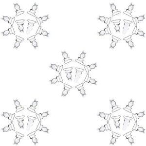 5 Set Vrouwen Been Jarretellegordel Punk Goth Dij Bretels Kousen Riem 26mm Wit