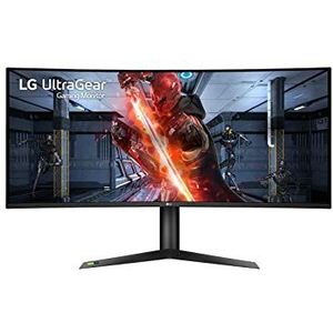 LG 38GN95B-B 37,5"" Nano IPS 1ms QHD (3840x1600) gebogen Ultragear Gamingmonitor met 144Hz (175Hz overklok) vernieuwingssnelheid, DisplayHDR 600, NVIDIA G-Sync-compatibiliteit, zwart