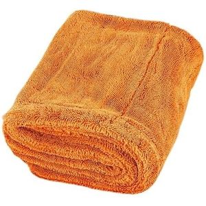 Ultra absorberende droogdoek – pluisvrij, afgeronde zachte vezels, krasvrij, extra groot – for auto's, motoren en fietsen(Orange,40x40cm)
