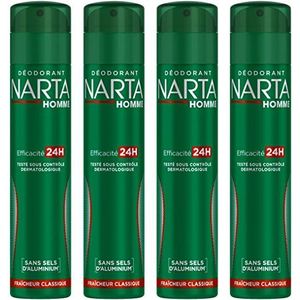 NARTA - Homme Deodorant Fresh Classic Spray - 200 ml - 4 stuks