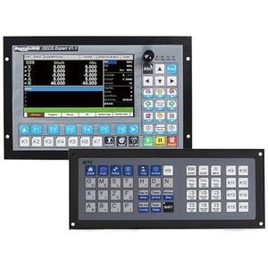 CNC-moderniseringskit, 3/4 / 5-assige standalone bewegings-CNC-controller PLC offline DDCS Expert & MPG Handwiel & Noodstop & Toetsenbord(4 Axis Whole set)
