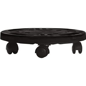 vidaXL Plantentrolley met wielen 170 kg diameter 30 cm zwart