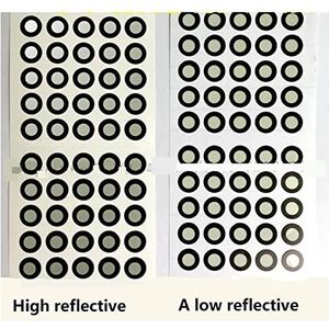 Scanning Marking Dots 1000 punten 3D Scanning Mark Points Handheld 3D-scanner weerspiegelt het doelpunt binnen 6 buiten 10 mm Binnenmarkeringspunt Meetpunt Markering(Regular tenacity)