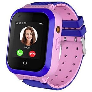 4G Smartwatch voor meisjes en jongens, smartwatch voor kinderen, IP67 waterdichte wifi smartwatch telefoon met GPS-tracker, videogesprek, telefoongesprek, SOS voor kinderen, kinderen van 3-14 jaar
