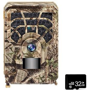 Nachtzicht For Jacht Trail Camera Jacht Camera Infrarood Waterdichte Camera Outdoor For Wildlife Monitoring Duidelijk Eenvoudig(With 32G card)