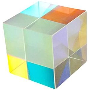Prisma's en caleidoscopen optische kubus prisma 12,7 x 12,7 x 12,7 mm helder licht combineren kubus prisma wetenschap klasoptiek kits (kleur: 15x15x15 mm A)