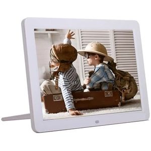 12 ""Breedbeeld Digitale Fotolijst Digitale Album 1280 * 800 Elektronische Fotolijst Met Afstandsbediening For Vrienden Gift Eenvoudig delen(White)