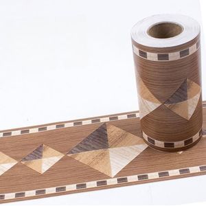 PVC Muur Sierlijst Hoek Afwerking Zelfklevend, Buigzaam, Waterbestendig, Afpel en Plak Vloerrand Afwerking Deurstrip, Decoratieve Randstrook voor Tegels, Muur, Spiegel, Plafond, Vloer, Paneel(D)