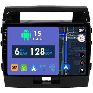 RoverOne Autoradio GPS voor Toyota Land Cruiser 200 LC200 2008-2015 Carplay Android Auto Stereo Hoofdeenheid Bluetooth WiFi Radio Speler Sat Navigatie