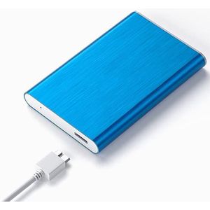Draagbare HDD externe harde schijf 1tb /500gb /250gb / 80 gb, 2,5 inch Usb3.0 gegevensopslag, geschikt voor pc, desktop, laptop, Macbook, Xbox One, Ps4, Smart TV (80 GB, blauw)