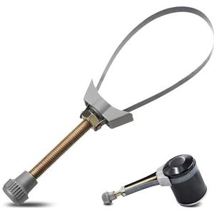 Oliefilter Sleutel Verstelbare Metaalband - Oliefilter Gereedschap voor Auto's, Vrachtwagens en Motorfietsen (60 tot 120 mm) - Universele Oliefilter Tang met Antislip Greep