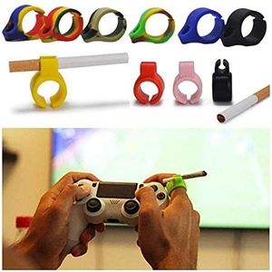 Einsgut Sigarettenhouder, ring, siliconen sigarettenhouder, ring, aanpasbare rokerring, handen vrij houden