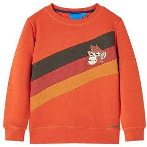 Kindertrui 116 oranje, kinderkleding, trui voor kinderen, sweater voor kinderen, top voor kinderen, kinderen trui, katoenen sweater