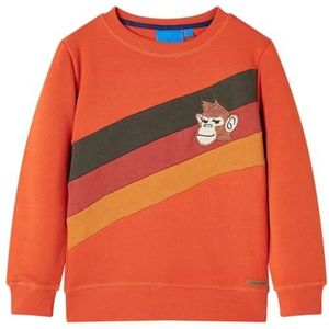 Kindertrui 116 oranje, kinderkleding, trui voor kinderen, sweater voor kinderen, top voor kinderen, kinderen trui, katoenen sweater