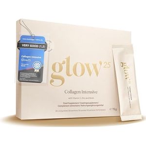 Glow25 - Collageen Intensief - Met Vitamine C - Hoogwaardig Collageenhydrolysaat - Tripeptiden Voor Snellere Opname