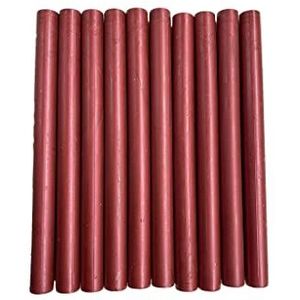 10 stks Royal Red Shimmer Lijmpistool Afdichting Wax Sticks voor Wax Seal Stempelen
