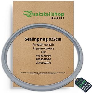 ersatzteilshop basics Reserveonderdeel afdichtingsring voor snelkookpan Silit en WMF afdichtring voor deksels 3 l 4,5 l 6,5 l 8,5 l (voor pannen met binnendiameter 22 cm)