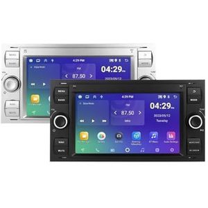 Android 13 Autoradio Compatibel for Ford Focus 2004-2007 Navigatie GPS Multimedia Speler Draadloze Carplay(2-32G Black camera)