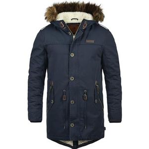 INDICODE JEANS Winterparka 'IDPulsoor'  navy / bruin gemêleerd