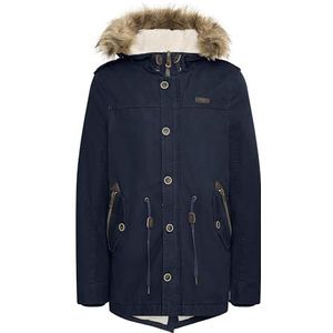 INDICODE JEANS Winterparka 'Pulsoor'  navy / bruin gemêleerd