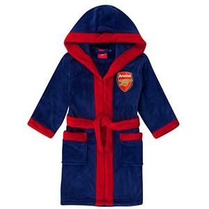 Arsenal FC - Fleece badjas met capuchon voor jongens - Officieel - Clubcadeau - Blauw - 13-14 jaar