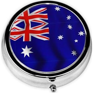 Ronde pillendoos draagbare medicijndoos voor reizen pillendoos, past zakken portefeuilles