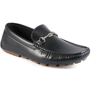 GUESS Ansto Loafer in rijstijl voor heren, Zwart 001, 44.5 EU