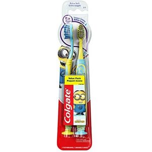 Colgate Minions 2 stuks kindertandenborstels met zuignap, extra zacht
