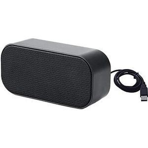 YUEYUEKE PC-luidspreker, HK5010 Mini USB-computerluidspreker, desktopluidspreker, stereogeluid, USB-desktopluidspreker voor pc, tablets, desktop, laptop, plug and play (zwart)