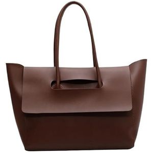 Tote Bag, Dameshandtas, Pure Color Faux Leather Crossbody Schoudertas, Dames Messenger Bag met grote capaciteit, Tote Bag (Color : Khaki Tote Bag)