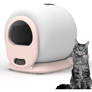 Automatische Kattenbak Zelfreinigend Met App, Geurbestrijding, Gezondheidsmonitoring, Slimme Kattenbak