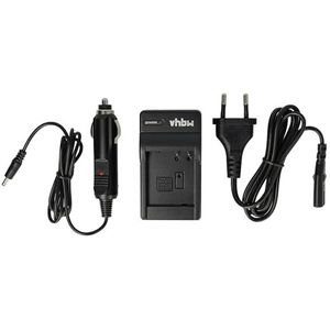 vhbw Oplader compatibel met Panasonic Lumix DMC-TZ90, DMC-TZ96 camera Camcorder Action Cam-accu - oplader + autoadapter